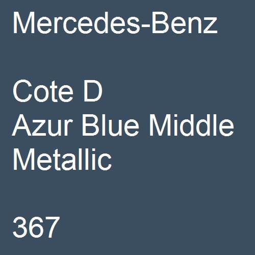 Mercedes-Benz, Cote D Azur Blue Middle Metallic, 367.